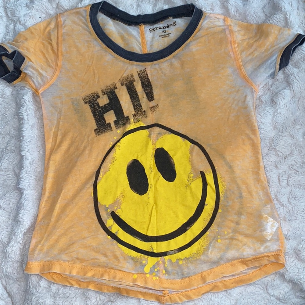 Stranded smiley top